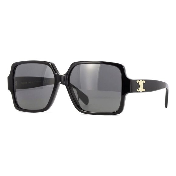 New CELINE Triomphe Black Square CL40316U 01A Sunglasses Women - Picture 1 of 4